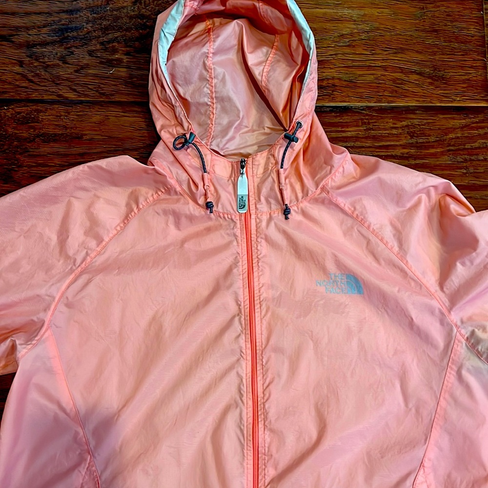 North Face Rain Jacket in Pink Size Large